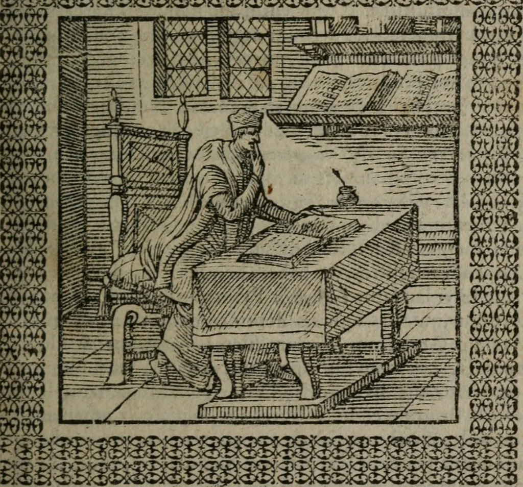 An illustration from Omnia Andreae Alciati v.c. emblemata : cum commentariis, quibus emblematum omnium aperta origine, mens auctoris explicatur, & obscura omnia dubiáque illustrantur, 1577, leaf 92
