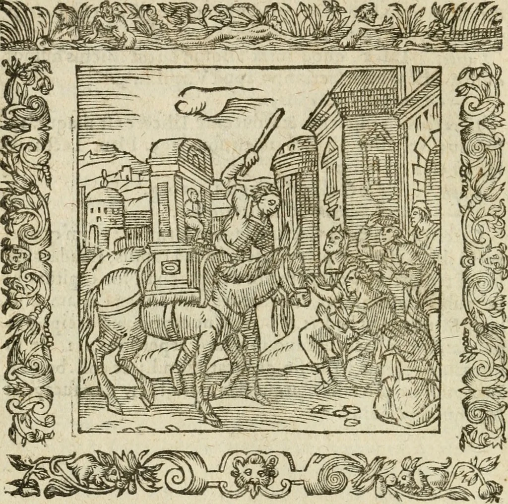 An illustration from Omnia Andreae Alciati V.C. Emblemata : cum commentariis, quibus emblematum detecta origine, dubia omnia, et obscura illustrantur, 1602, leaf 127