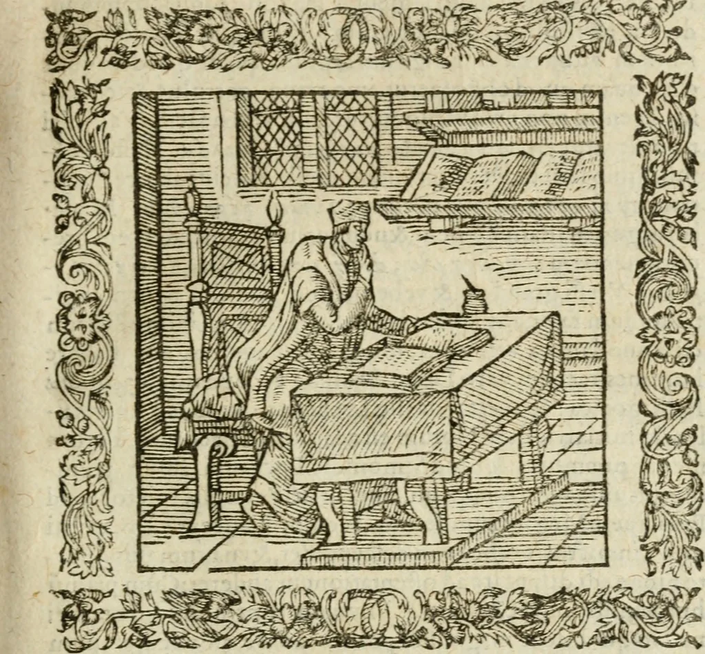 An illustration from Omnia Andreae Alciati V.C. Emblemata : cum commentariis, quibus emblematum detecta origine, dubia omnia, et obscura illustrantur, 1602, leaf 146