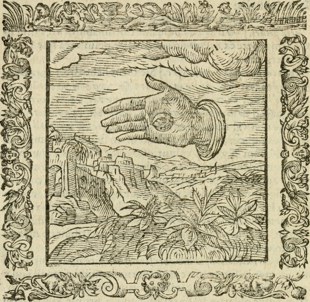 An illustration from Omnia Andreae Alciati V.C. Emblemata : cum commentariis, quibus emblematum detecta origine, dubia omnia, et obscura illustrantur, 1602, leaf 169