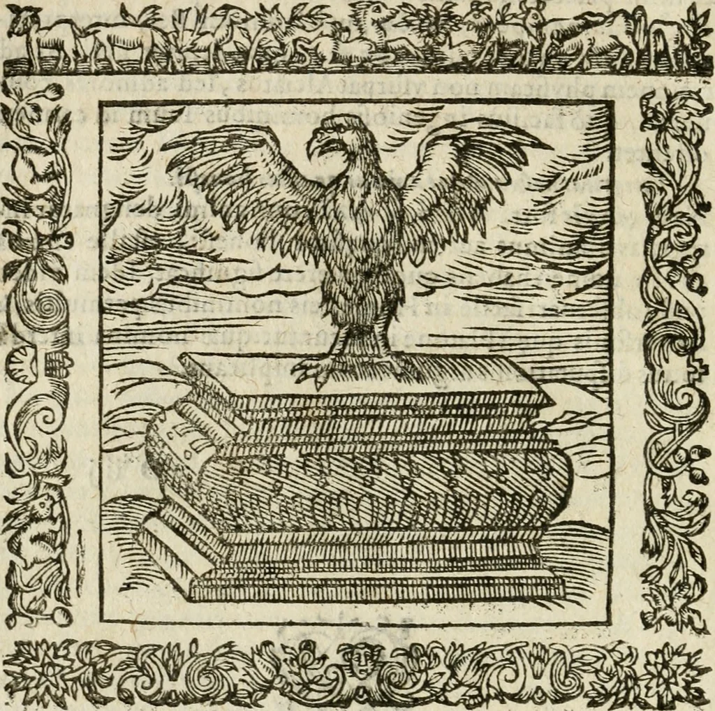 An illustration from Omnia Andreae Alciati V.C. Emblemata : cum commentariis, quibus emblematum detecta origine, dubia omnia, et obscura illustrantur, 1602, leaf 265