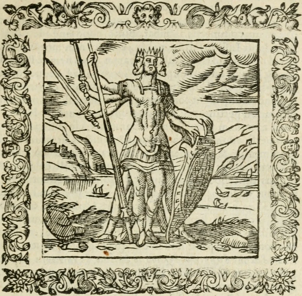 An illustration from Omnia Andreae Alciati V.C. Emblemata : cum commentariis, quibus emblematum detecta origine, dubia omnia, et obscura illustrantur, 1602, leaf 296