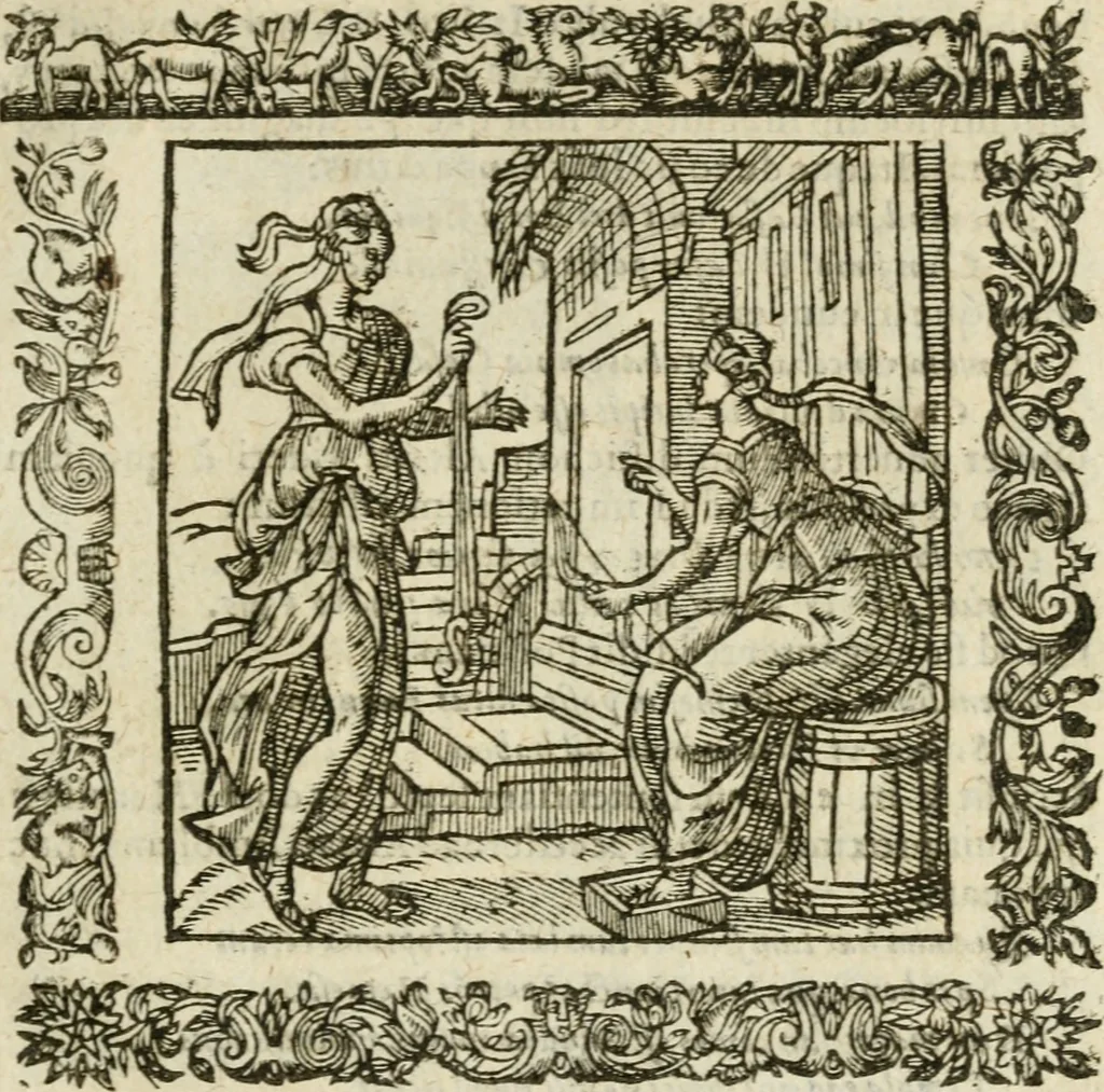 An illustration from Omnia Andreae Alciati V.C. Emblemata : cum commentariis, quibus emblematum detecta origine, dubia omnia, et obscura illustrantur, 1602, leaf 320