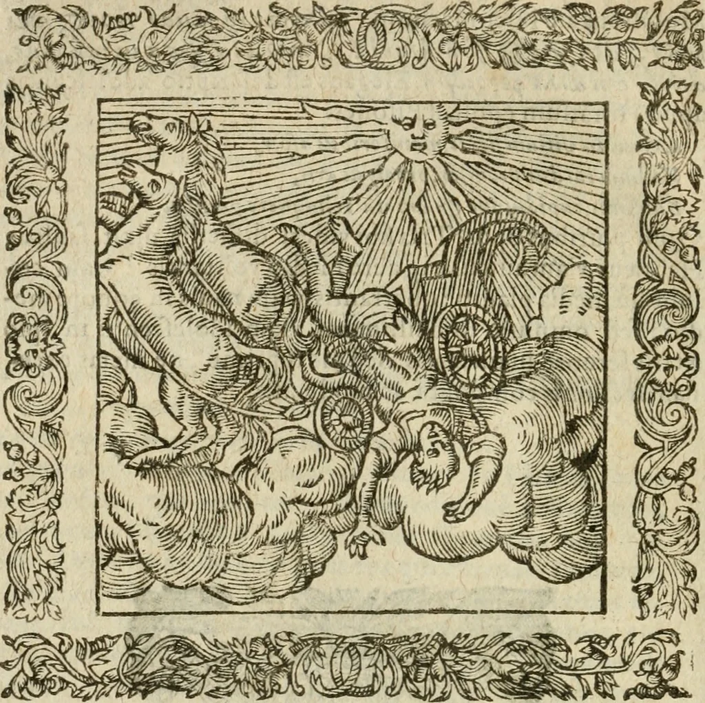 An illustration from Omnia Andreae Alciati V.C. Emblemata : cum commentariis, quibus emblematum detecta origine, dubia omnia, et obscura illustrantur, 1602, leaf 355