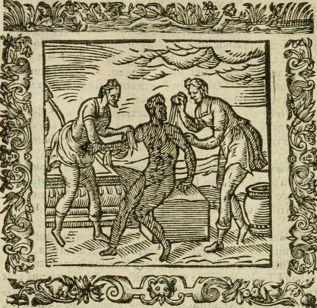 An illustration from Omnia Andreae Alciati V.C. Emblemata : cum commentariis, quibus emblematum detecta origine, dubia omnia, et obscura illustrantur, 1602, leaf 365