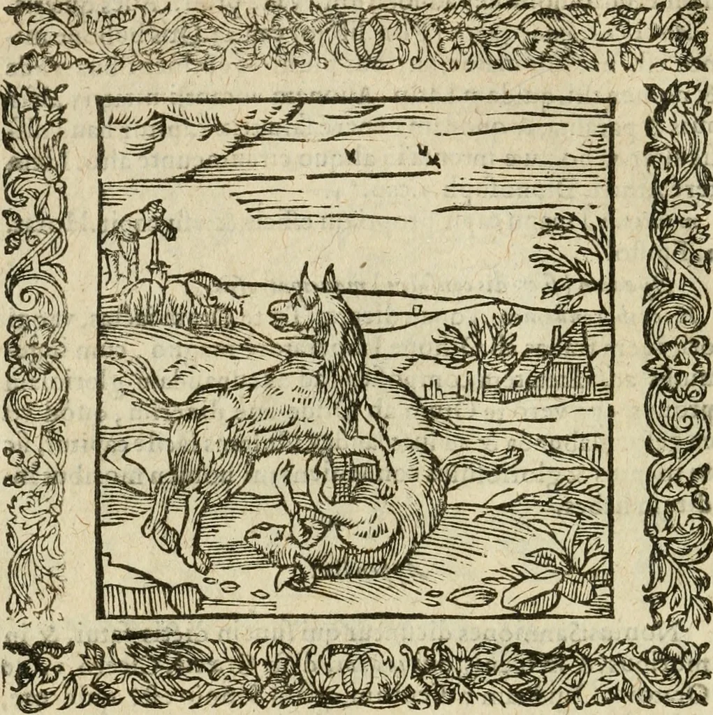 An illustration from Omnia Andreae Alciati V.C. Emblemata : cum commentariis, quibus emblematum detecta origine, dubia omnia, et obscura illustrantur, 1602, leaf 385