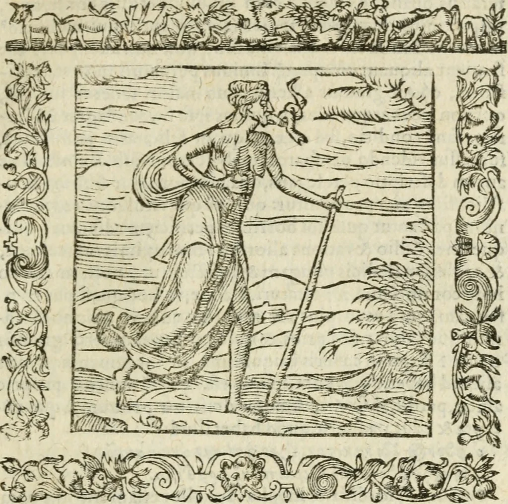 An illustration from Omnia Andreae Alciati V.C. Emblemata : cum commentariis, quibus emblematum detecta origine, dubia omnia, et obscura illustrantur, 1602, leaf 406