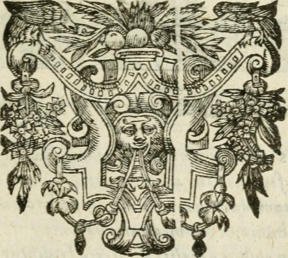 An illustration from Omnia Andreae Alciati V.C. Emblemata : cum commentariis, quibus emblematum detecta origine, dubia omnia, et obscura illustrantur, 1602, leaf 412