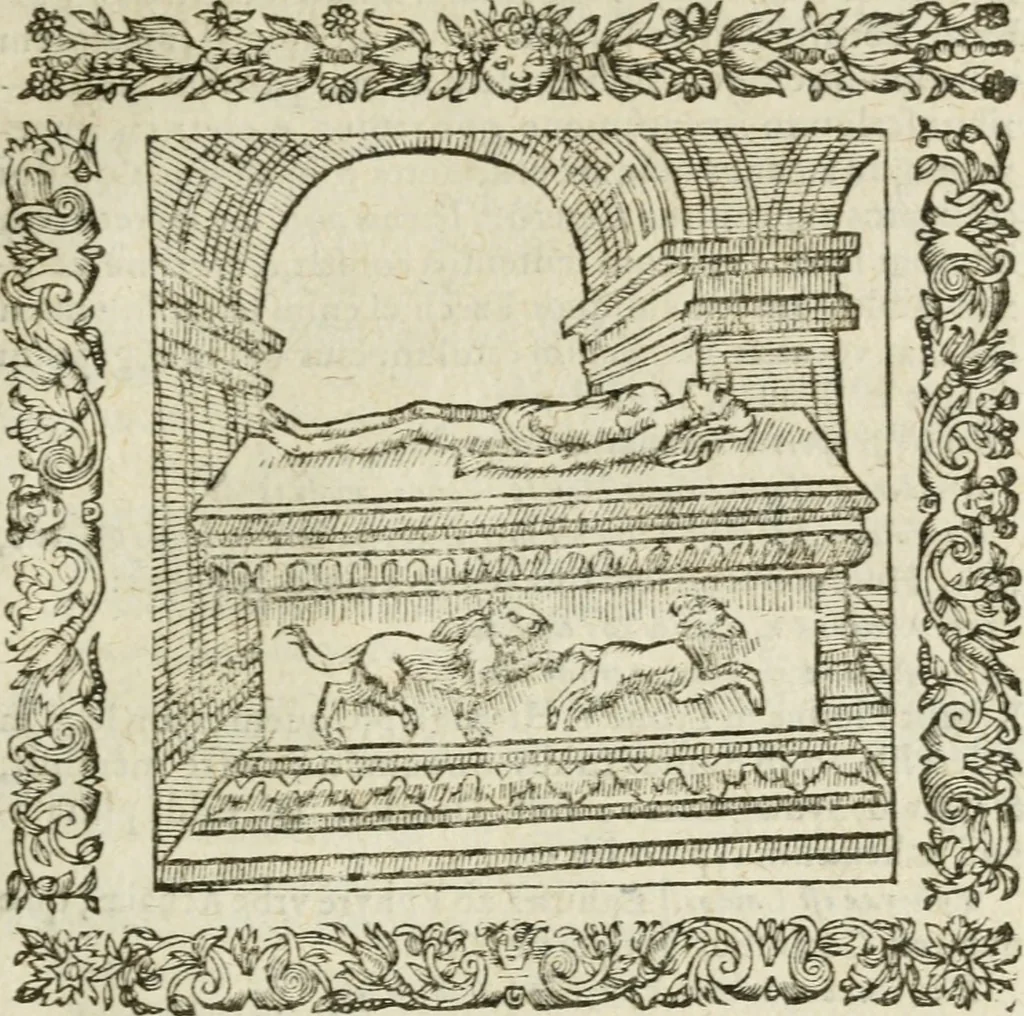 An illustration from Omnia Andreae Alciati V.C. Emblemata : cum commentariis, quibus emblematum detecta origine, dubia omnia, et obscura illustrantur, 1602, leaf 416