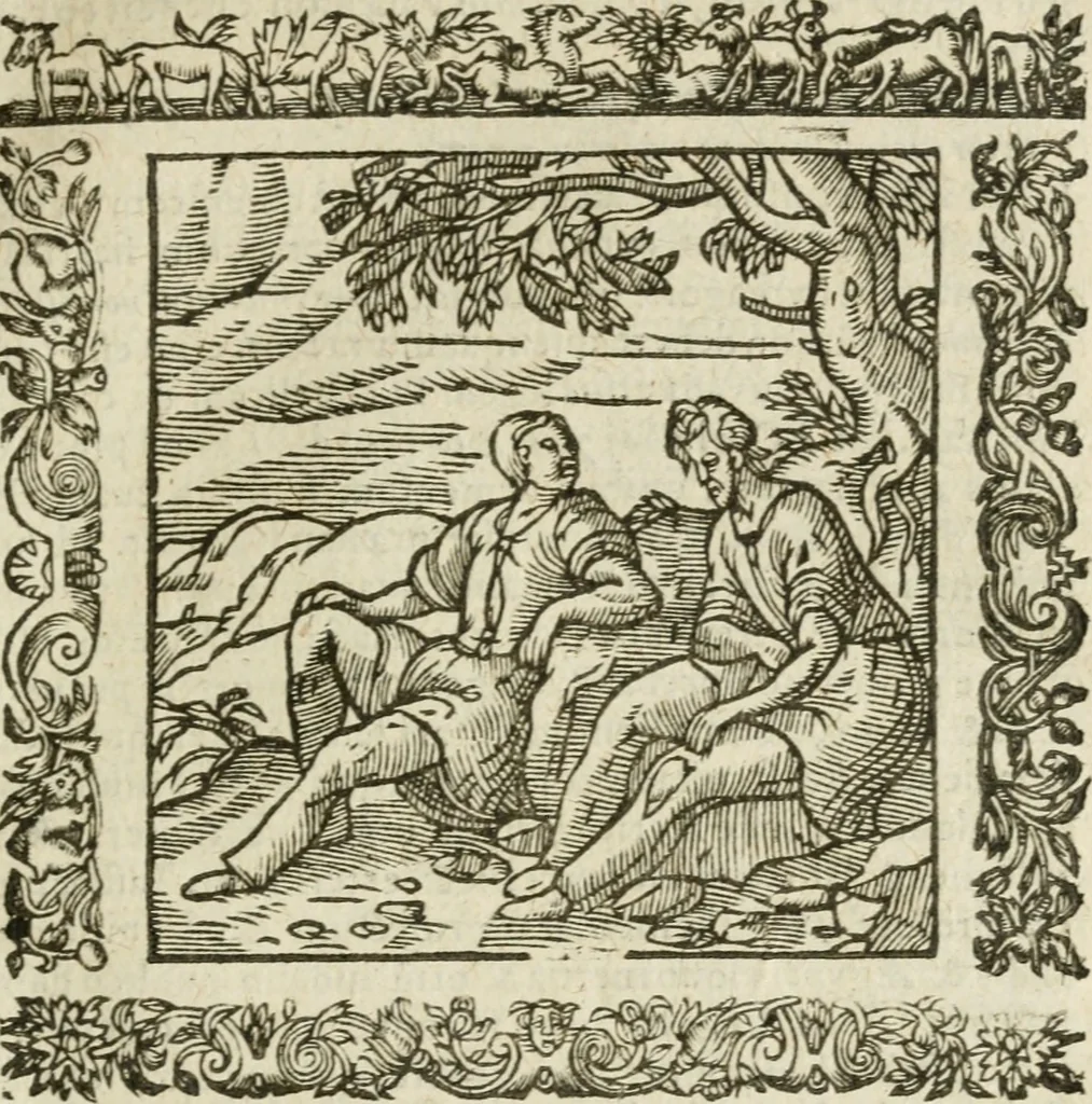 An illustration from Omnia Andreae Alciati V.C. Emblemata : cum commentariis, quibus emblematum detecta origine, dubia omnia, et obscura illustrantur, 1602, leaf 446