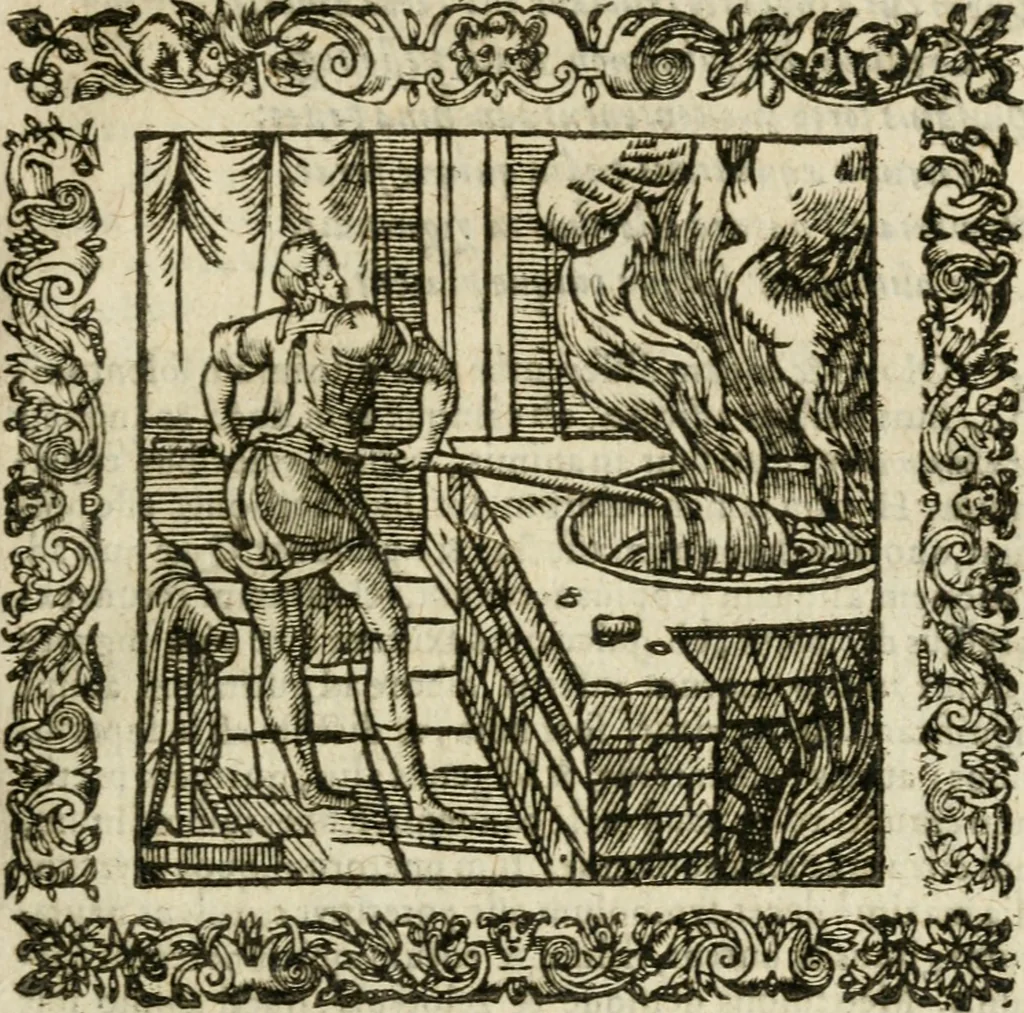 An illustration from Omnia Andreae Alciati V.C. Emblemata : cum commentariis, quibus emblematum detecta origine, dubia omnia, et obscura illustrantur, 1602, leaf 592