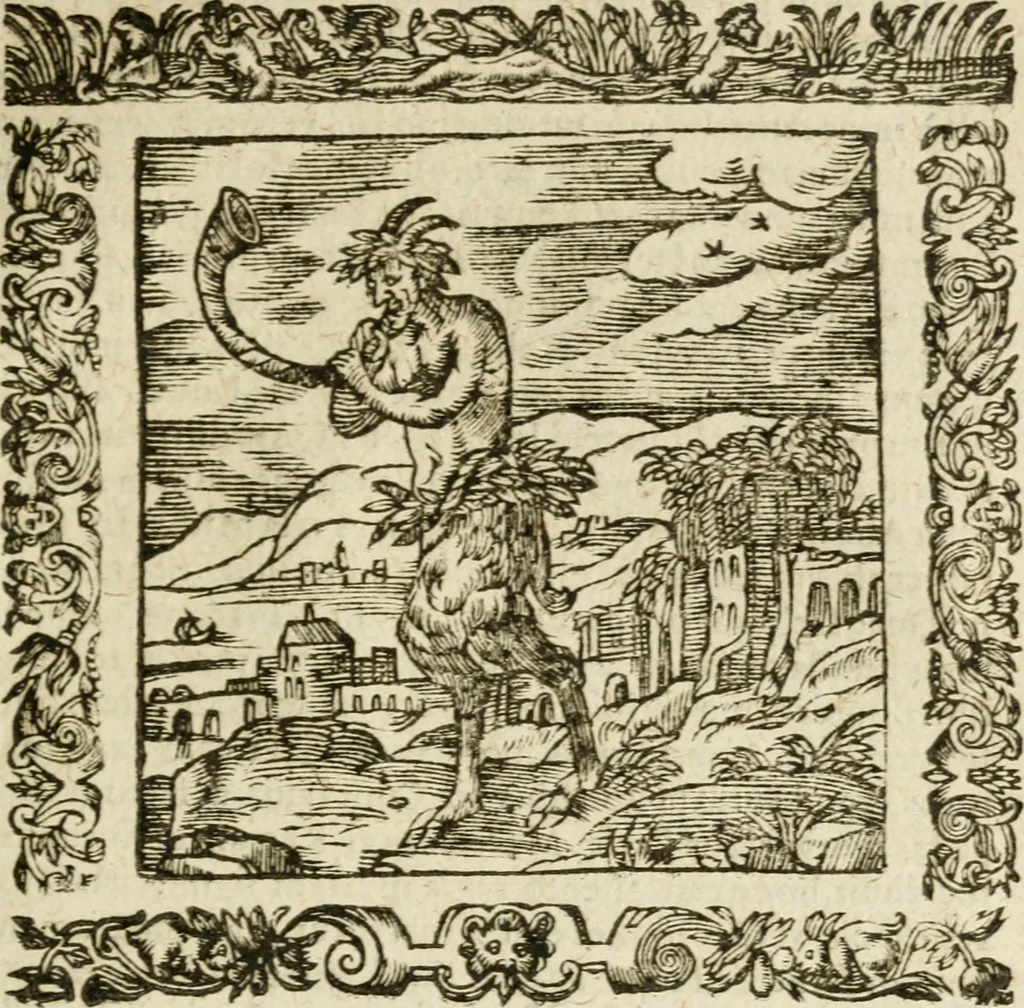 An illustration from Omnia Andreae Alciati V.C. Emblemata : cum commentariis, quibus emblematum detecta origine, dubia omnia, et obscura illustrantur, 1602, leaf 632