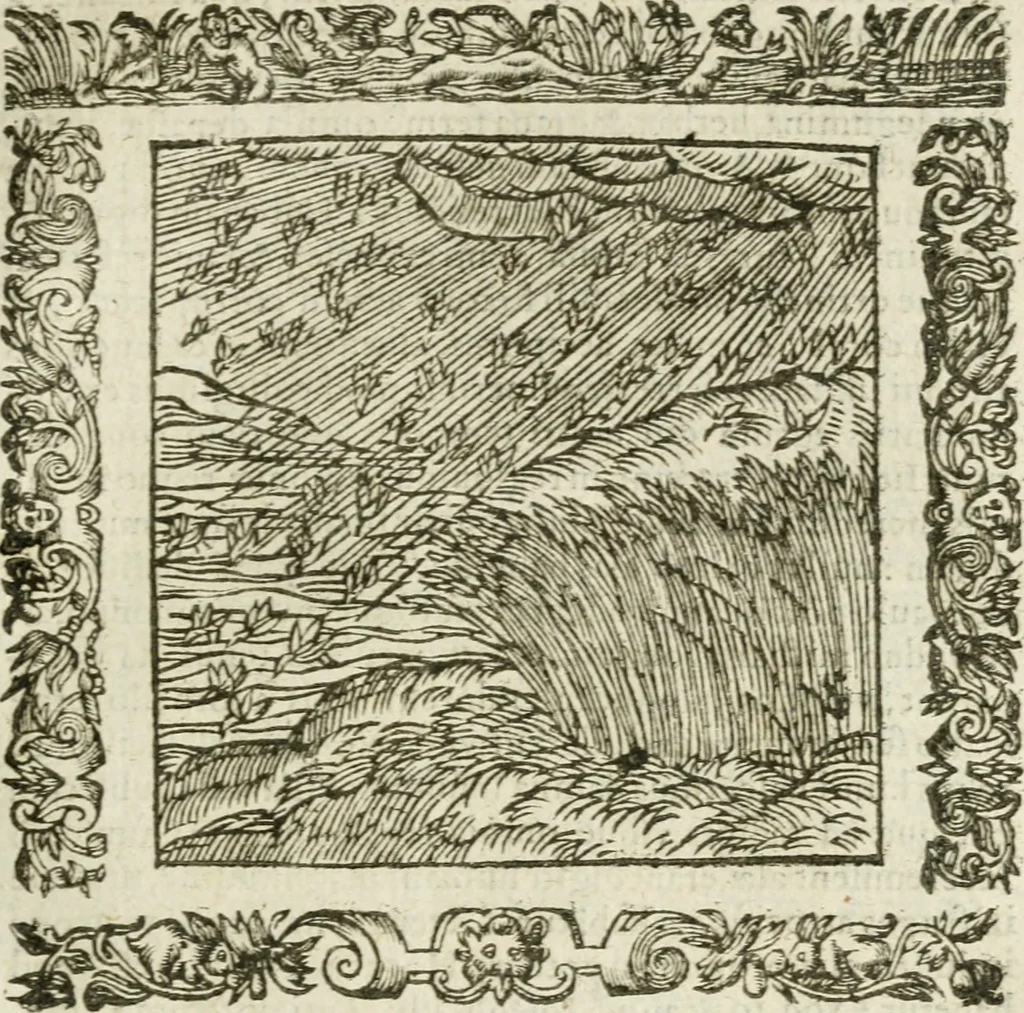 An illustration from Omnia Andreae Alciati V.C. Emblemata : cum commentariis, quibus emblematum detecta origine, dubia omnia, et obscura illustrantur, 1602, leaf 654