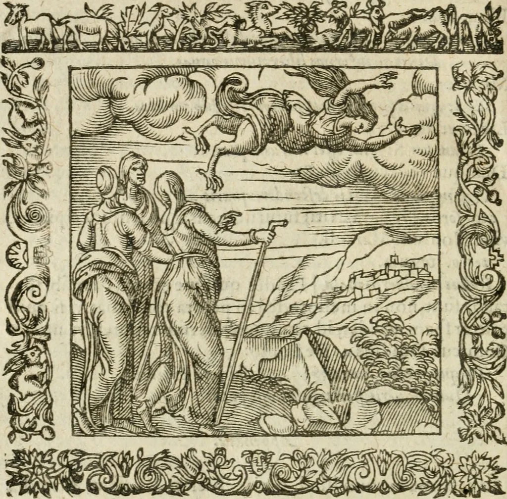 An illustration from Omnia Andreae Alciati V.C. Emblemata : cum commentariis, quibus emblematum detecta origine, dubia omnia, et obscura illustrantur, 1602, leaf 667