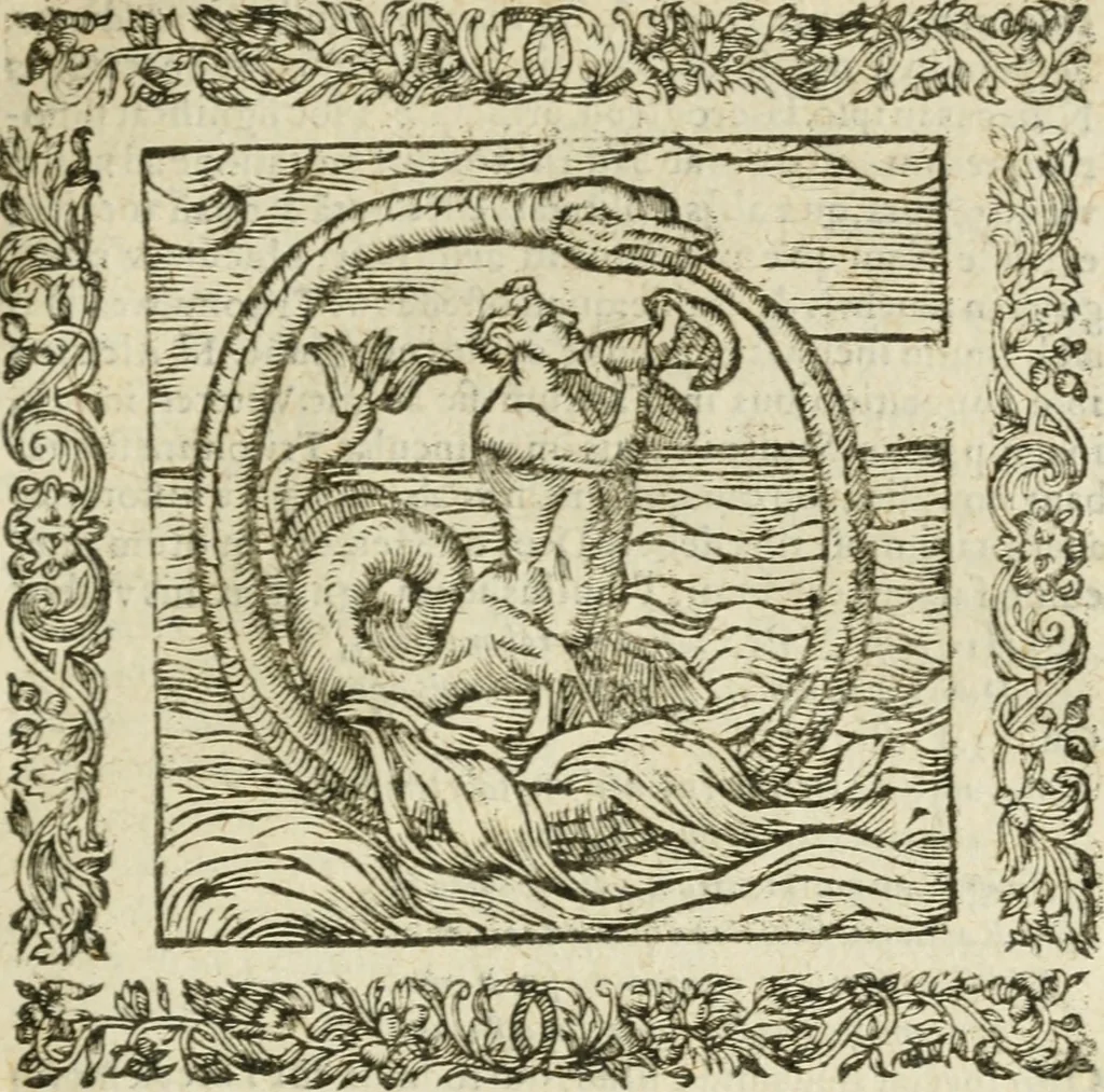 An illustration from Omnia Andreae Alciati V.C. Emblemata : cum commentariis, quibus emblematum detecta origine, dubia omnia, et obscura illustrantur, 1602, leaf 676