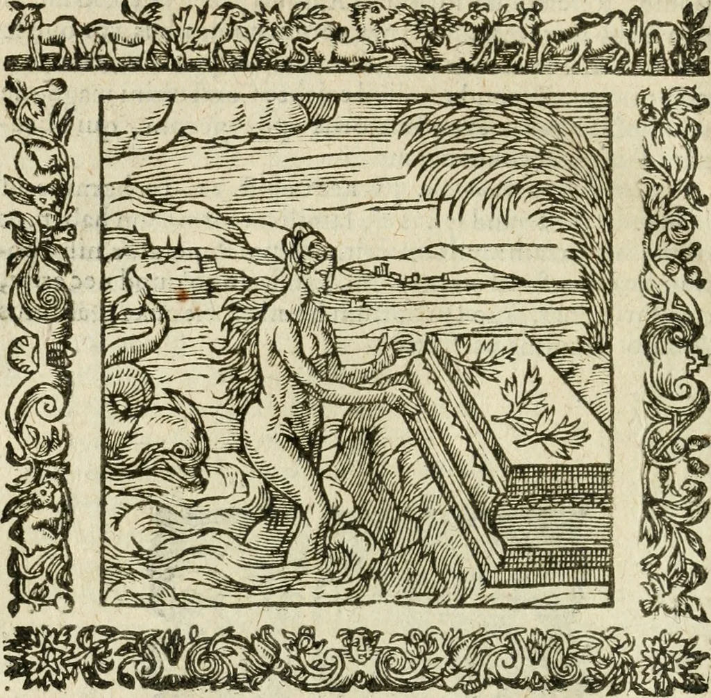 An illustration from Omnia Andreae Alciati V.C. Emblemata : cum commentariis, quibus emblematum detecta origine, dubia omnia, et obscura illustrantur, 1602, leaf 685