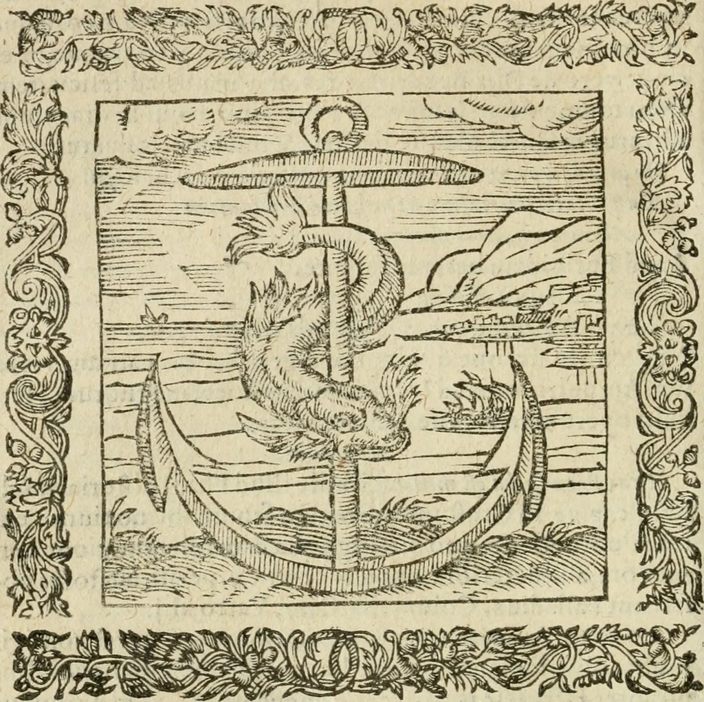 An illustration from Omnia Andreae Alciati V.C. Emblemata : cum commentariis, quibus emblematum detecta origine, dubia omnia, et obscura illustrantur, 1602, leaf 721