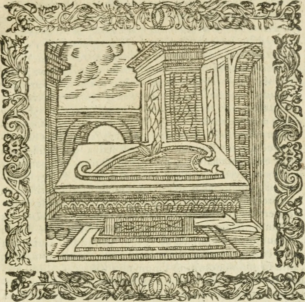 An illustration from Omnia Andreae Alciati V.C. Emblemata : cum commentariis, quibus emblematum detecta origine, dubia omnia, et obscura illustrantur, 1602, leaf 878