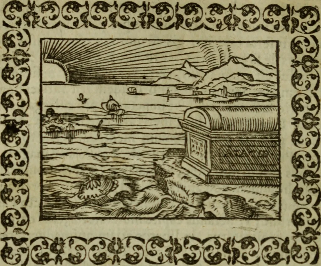 An illustration from Omnia Andreae Alciati v.c. emblemata : cum commentariis, quibus emblematum omnium aperta origine, mens authoris explicatur, & obscura omnia dubiaque illustrantur, 1583, leaf 145