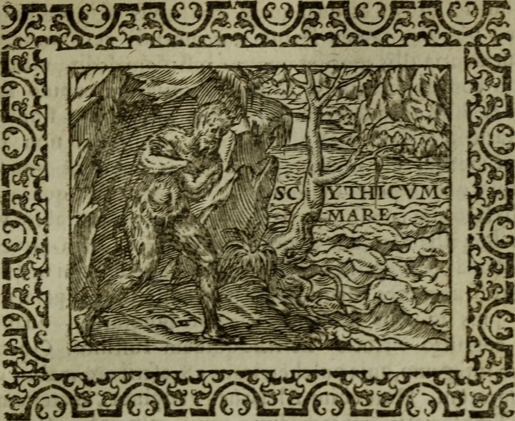 An illustration from Omnia Andreae Alciati v.c. emblemata : cum commentariis, quibus emblematum omnium aperta origine, mens authoris explicatur, & obscura omnia dubiaque illustrantur, 1583, leaf 176