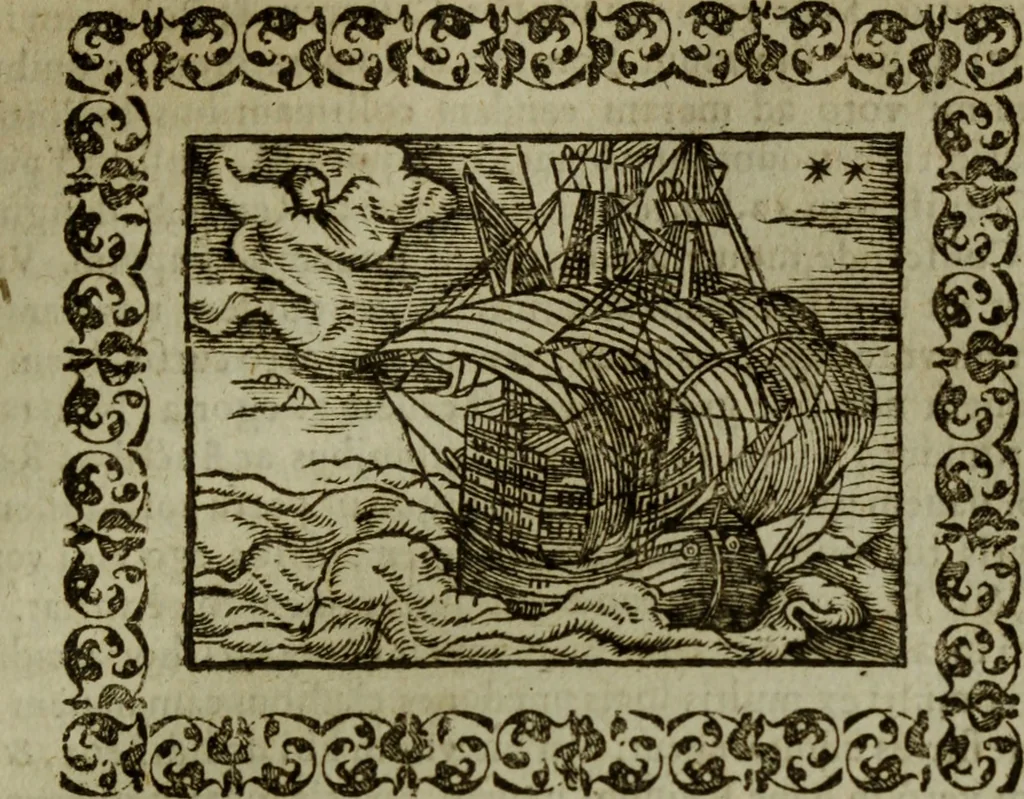An illustration from Omnia Andreae Alciati v.c. emblemata : cum commentariis, quibus emblematum omnium aperta origine, mens authoris explicatur, & obscura omnia dubiaque illustrantur, 1583, leaf 194