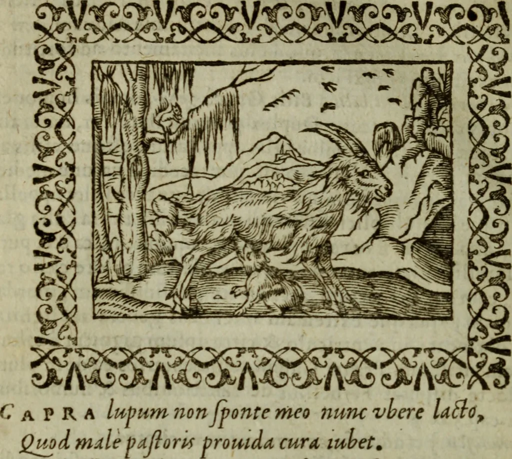 An illustration from Omnia Andreae Alciati v.c. emblemata : cum commentariis, quibus emblematum omnium aperta origine, mens authoris explicatur, & obscura omnia dubiaque illustrantur, 1583, leaf 247