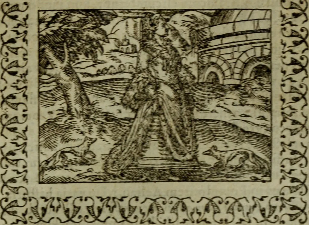 An illustration from Omnia Andreae Alciati v.c. emblemata : cum commentariis, quibus emblematum omnium aperta origine, mens authoris explicatur, & obscura omnia dubiaque illustrantur, 1583, leaf 292