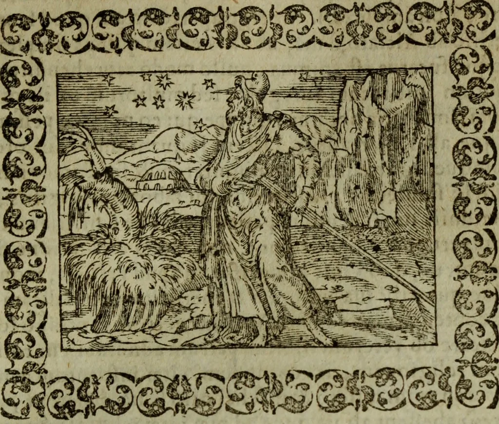 An illustration from Omnia Andreae Alciati v.c. emblemata : cum commentariis, quibus emblematum omnium aperta origine, mens authoris explicatur, & obscura omnia dubiaque illustrantur, 1583, leaf 294