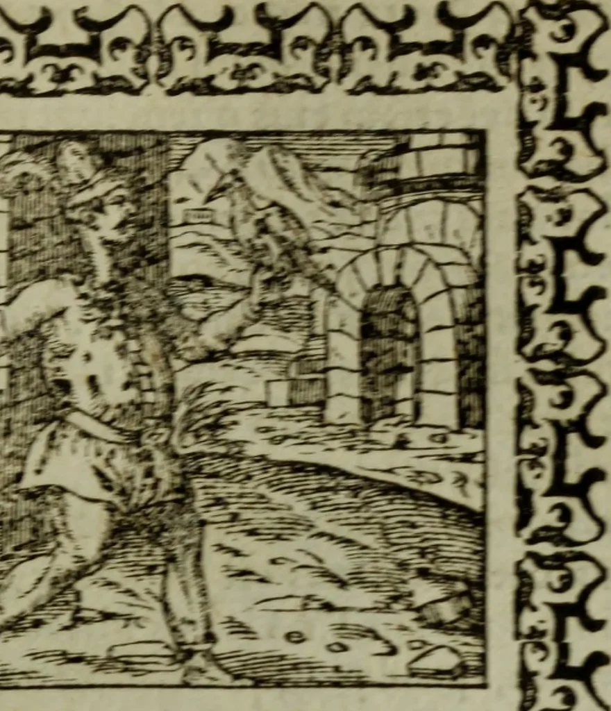 An illustration from Omnia Andreae Alciati v.c. emblemata : cum commentariis, quibus emblematum omnium aperta origine, mens authoris explicatur, & obscura omnia dubiaque illustrantur, 1583, leaf 322