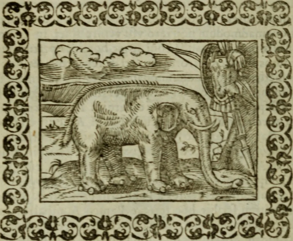 An illustration from Omnia Andreae Alciati v.c. emblemata : cum commentariis, quibus emblematum omnium aperta origine, mens authoris explicatur, & obscura omnia dubiaque illustrantur, 1583, leaf 431