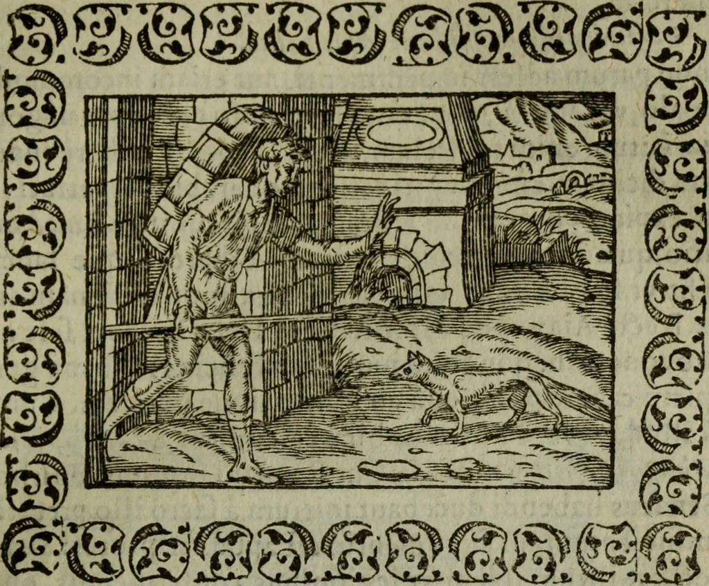 An illustration from Omnia Andreae Alciati v.c. emblemata : cum commentariis, quibus emblematum omnium aperta origine, mens authoris explicatur, & obscura omnia dubiaque illustrantur, 1583, leaf 442