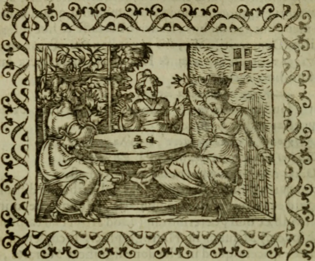 An illustration from Omnia Andreae Alciati v.c. emblemata : cum commentariis, quibus emblematum omnium aperta origine, mens authoris explicatur, & obscura omnia dubiaque illustrantur, 1583, leaf 451
