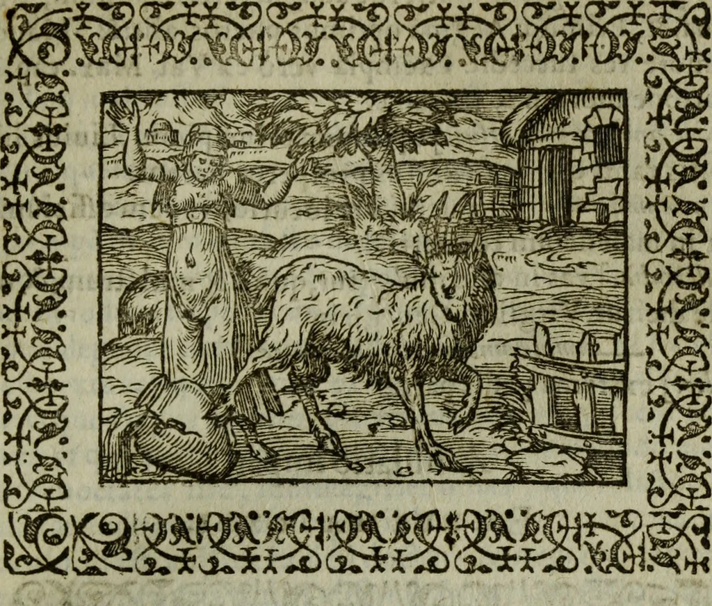 An illustration from Omnia Andreae Alciati v.c. emblemata : cum commentariis, quibus emblematum omnium aperta origine, mens authoris explicatur, & obscura omnia dubiaque illustrantur, 1583, leaf 488