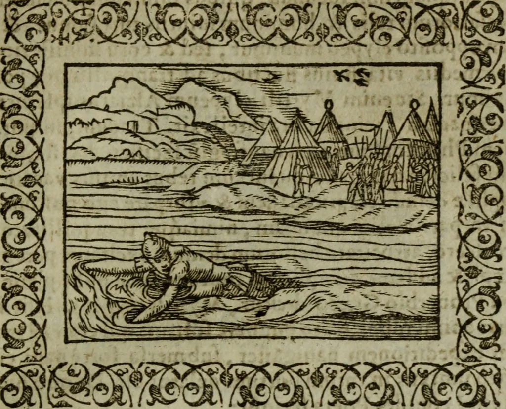 An illustration from Omnia Andreae Alciati v.c. emblemata : cum commentariis, quibus emblematum omnium aperta origine, mens authoris explicatur, & obscura omnia dubiaque illustrantur, 1583, leaf 538