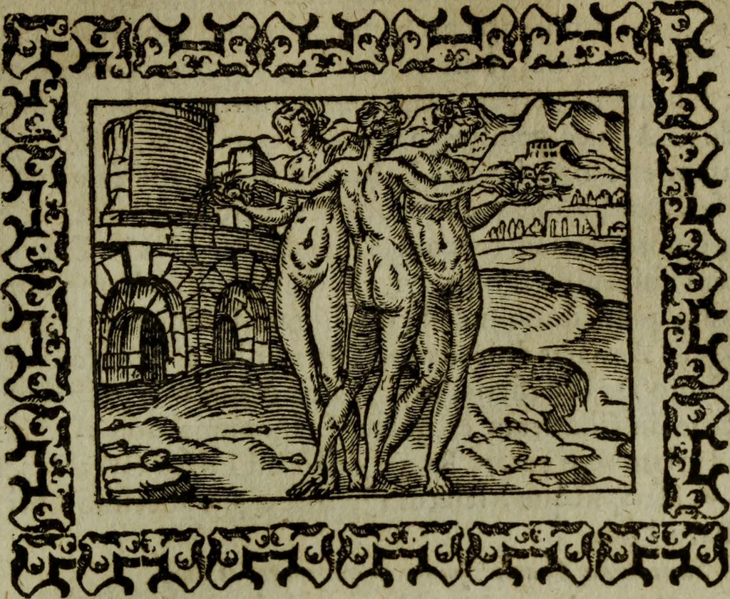 An illustration from Omnia Andreae Alciati v.c. emblemata : cum commentariis, quibus emblematum omnium aperta origine, mens authoris explicatur, & obscura omnia dubiaque illustrantur, 1583, leaf 540