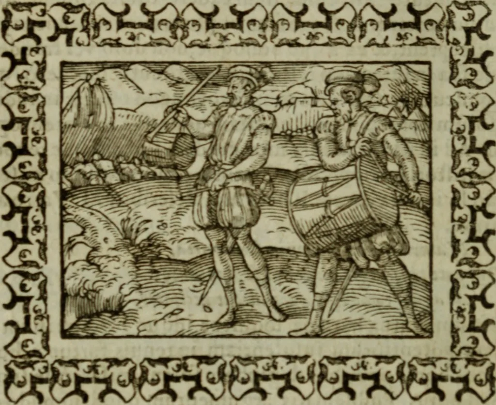 An illustration from Omnia Andreae Alciati v.c. emblemata : cum commentariis, quibus emblematum omnium aperta origine, mens authoris explicatur, & obscura omnia dubiaque illustrantur, 1583, leaf 561