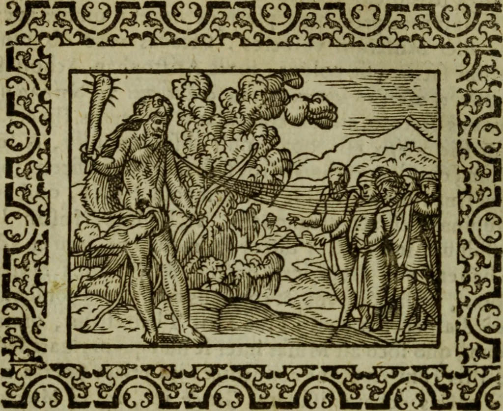 An illustration from Omnia Andreae Alciati v.c. emblemata : cum commentariis, quibus emblematum omnium aperta origine, mens authoris explicatur, & obscura omnia dubiaque illustrantur, 1583, leaf 593