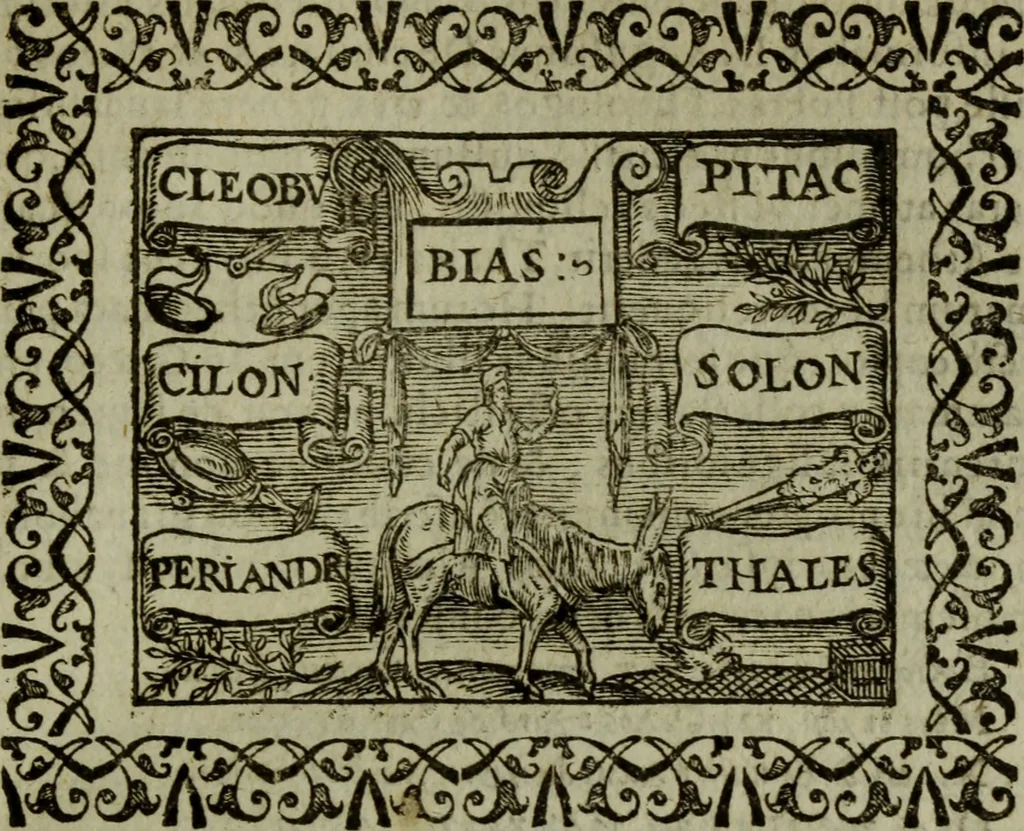 An illustration from Omnia Andreae Alciati v.c. emblemata : cum commentariis, quibus emblematum omnium aperta origine, mens authoris explicatur, & obscura omnia dubiaque illustrantur, 1583, leaf 616