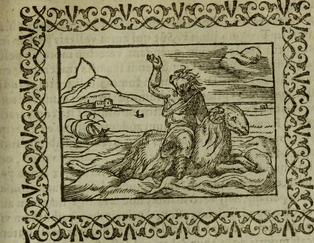 An illustration from Omnia Andreae Alciati v.c. emblemata : cum commentariis, quibus emblematum omnium aperta origine, mens authoris explicatur, & obscura omnia dubiaque illustrantur, 1583, leaf 628