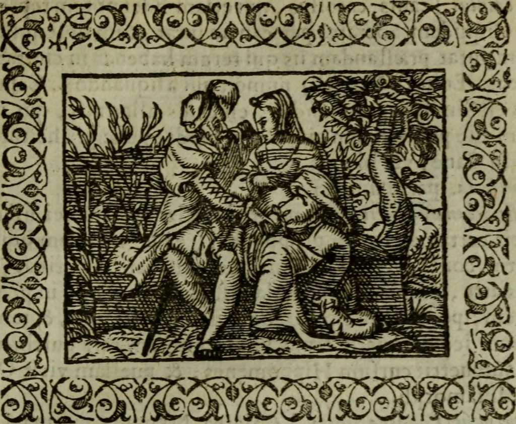 An illustration from Omnia Andreae Alciati v.c. emblemata : cum commentariis, quibus emblematum omnium aperta origine, mens authoris explicatur, & obscura omnia dubiaque illustrantur, 1583, leaf 630
