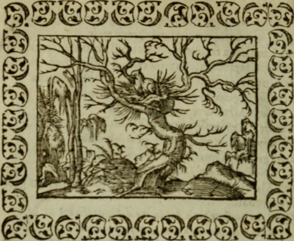An illustration from Omnia Andreae Alciati v.c. emblemata : cum commentariis, quibus emblematum omnium aperta origine, mens authoris explicatur, & obscura omnia dubiaque illustrantur, 1583, leaf 637