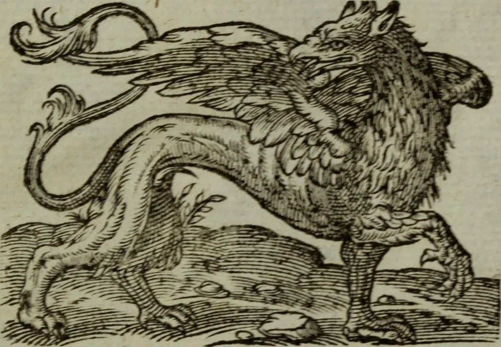 An illustration from Omnia Andreae Alciati v.c. emblemata : cum commentariis, quibus emblematum omnium aperta origine, mens authoris explicatur, & obscura omnia dubiaque illustrantur, 1583, leaf 734