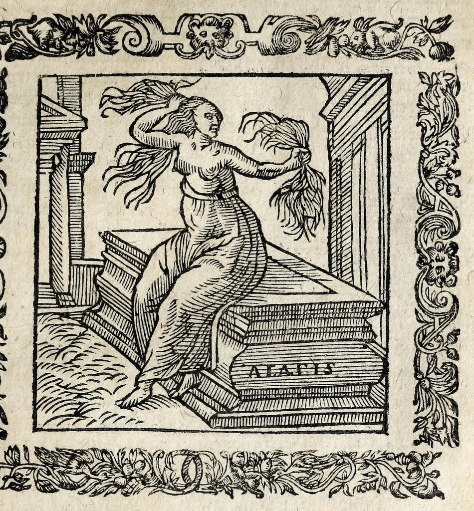 An illustration from Omnia Andreae Alciati v.c. Emblemata : cum commentariis quibus emblematum detecta origine, dubia omnia et obscura illustrantur, 1618, leaf 331