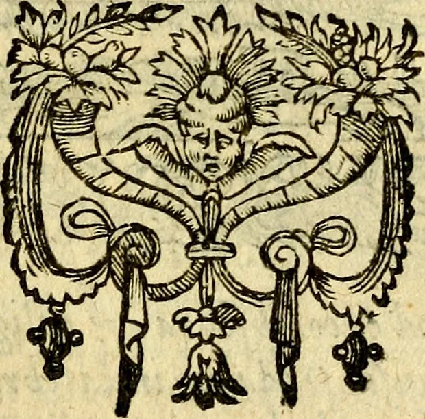 An illustration from Omnia Andreae Alciati v.c. emblemata, cum commentariis, quibus emblematum aperta origine mens auctoris explicatur, & obscura omnia, dubiáque illustrantur Adiectae ad calcem Notae posteriores, 1589, leaf 112