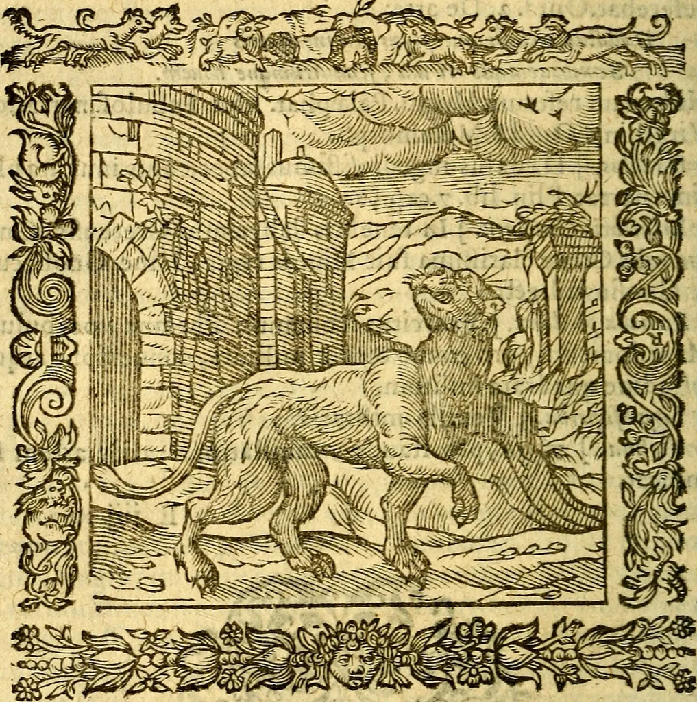 An illustration from Omnia Andreae Alciati v.c. emblemata, cum commentariis, quibus emblematum aperta origine mens auctoris explicatur, & obscura omnia, dubiáque illustrantur Adiectae ad calcem Notae posteriores, 1589, leaf 117