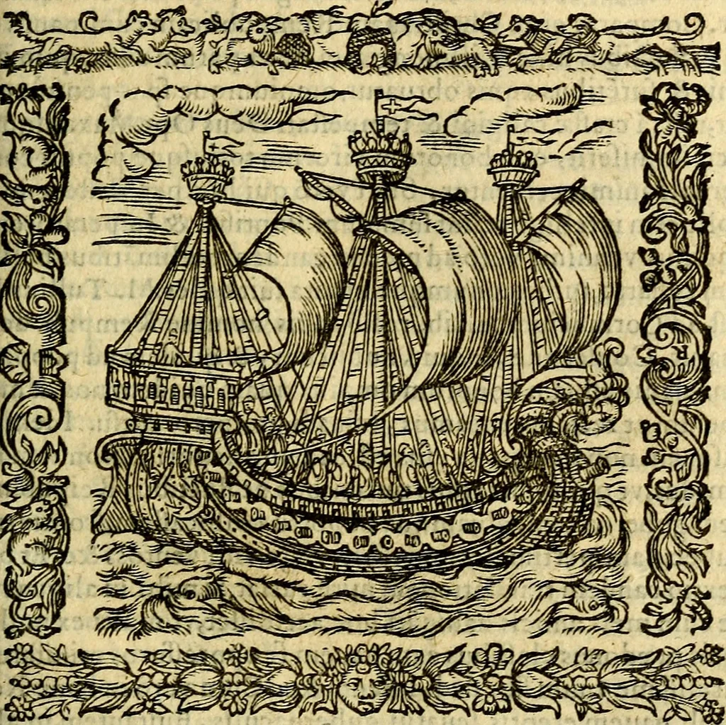An illustration from Omnia Andreae Alciati v.c. emblemata, cum commentariis, quibus emblematum aperta origine mens auctoris explicatur, & obscura omnia, dubiáque illustrantur Adiectae ad calcem Notae posteriores, 1589, leaf 232
