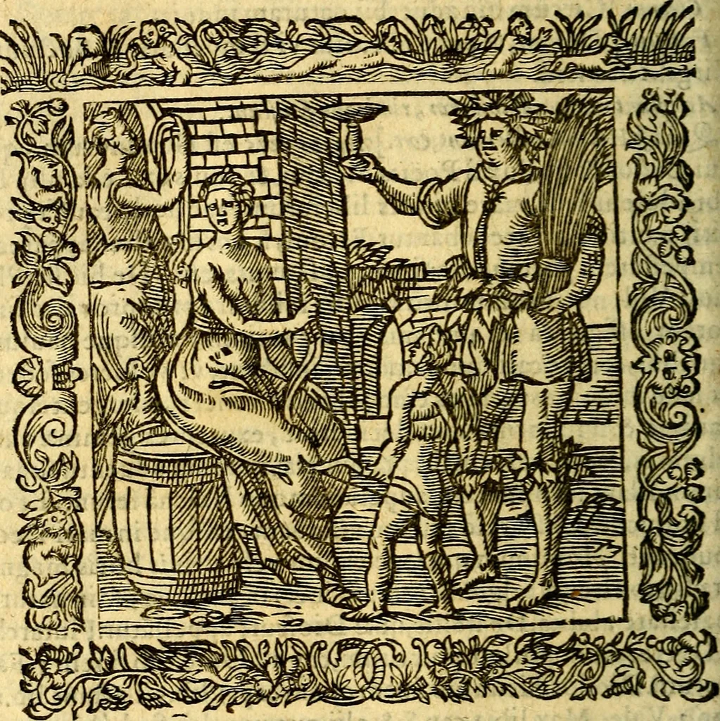 An illustration from Omnia Andreae Alciati v.c. emblemata, cum commentariis, quibus emblematum aperta origine mens auctoris explicatur, & obscura omnia, dubiáque illustrantur Adiectae ad calcem Notae posteriores, 1589, leaf 235
