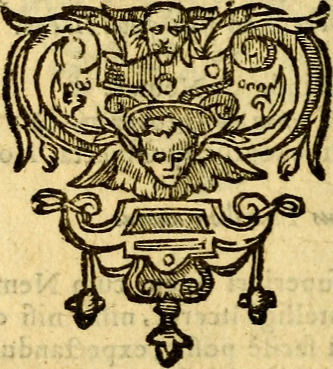 An illustration from Omnia Andreae Alciati v.c. emblemata, cum commentariis, quibus emblematum aperta origine mens auctoris explicatur, & obscura omnia, dubiáque illustrantur Adiectae ad calcem Notae posteriores, 1589, leaf 243