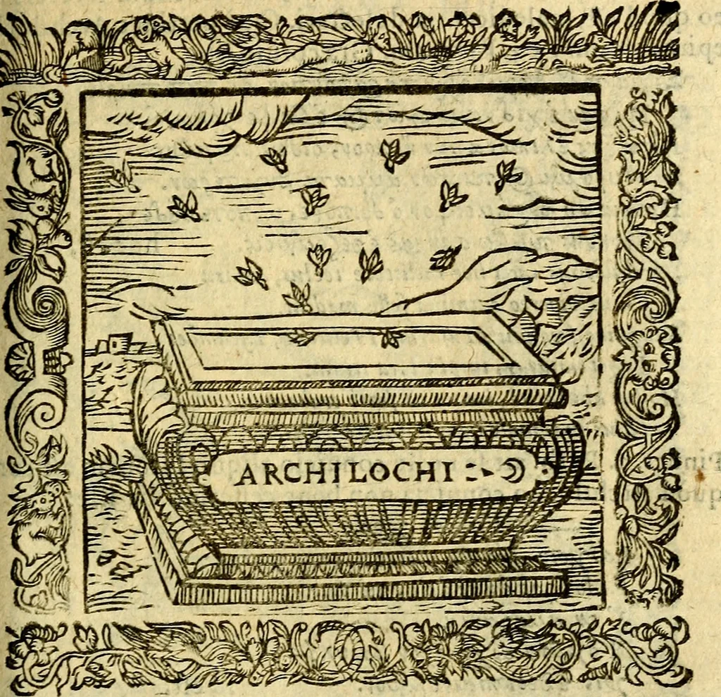An illustration from Omnia Andreae Alciati v.c. emblemata, cum commentariis, quibus emblematum aperta origine mens auctoris explicatur, & obscura omnia, dubiáque illustrantur Adiectae ad calcem Notae posteriores, 1589, leaf 256