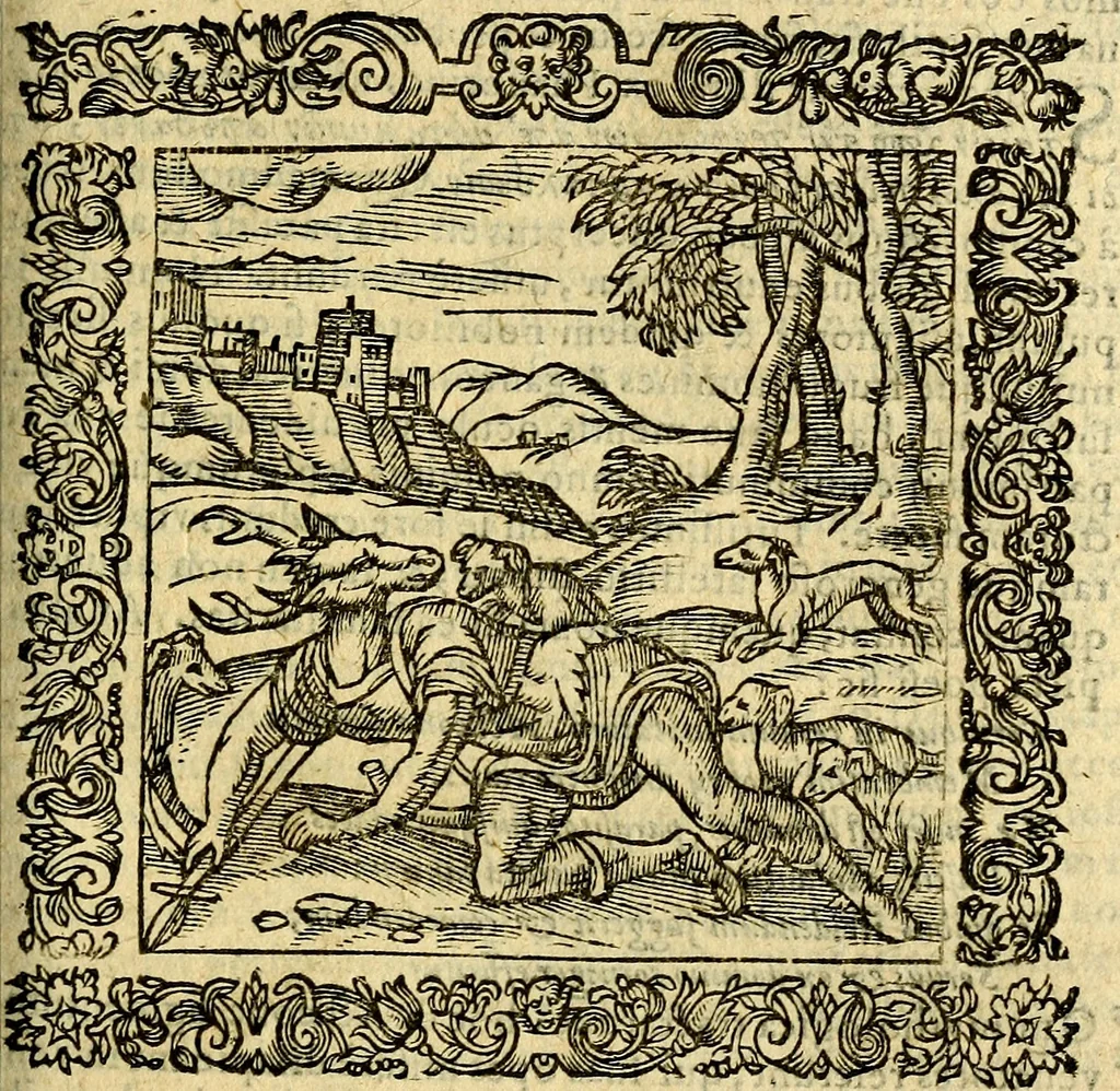 An illustration from Omnia Andreae Alciati v.c. emblemata, cum commentariis, quibus emblematum aperta origine mens auctoris explicatur, & obscura omnia, dubiáque illustrantur Adiectae ad calcem Notae posteriores, 1589, leaf 258